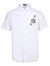 威杰思（VJC）2023夏季男装新款白色短袖衬衫印花烫钻修身商务上衣B22BB1113 白色 180(XL)52
