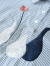 韩潮袭人POLO领刺绣条纹长袖衬衫女2022年春季设计感小众上衣 蓝条纹 M