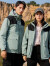 NASALIKE官方联名冲锋衣男女同款三合一两件套登山服防风防水拼色外套厚款 枣红 S