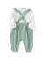巴拉巴拉女童套装秋装婴儿衣服宝宝两件套背带裤精致 粉绿40337 73cm