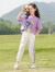 迪士尼（DISNEY）女童短袖t恤2024新款夏装套装大童女装夏款纯棉女孩夏季衣服8儿童 紫色套装 170cm