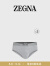 杰尼亚（Zegna）男士花灰色弹力棉质三角内裤两件装N2L61-009-020-M