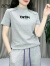 BCMDM香港潮牌半高领正肩修身T恤女 2024夏季新款休闲短款显瘦内搭短袖 粉色 XL （建议115斤-130斤）
