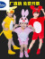 迪士尼（Disney）小松鼠演出服儿大童小猪小兔子三只松鼠舞蹈服卡通动物表演服衣服 粉色松鼠【长款】六一儿童节礼物 160码六一儿童节礼物