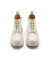 百丽马丁靴女商场同款增高厚底牛皮短筒靴加绒BG740DD3 白色-绒里 39