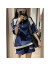 LPVG夏季时尚洋气POLO运动套装女短袖短裤跑步学生韩版宽松休闲两件套 深蓝色套装 (收藏宝贝优先发货)