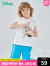 迪士尼童装儿童套装迪士尼宝宝唐老鸭系列男童卡通短袖套装纯棉 本白 7岁/身高140cm