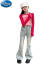 迪士尼（Disney）女童春装套装2024新款大儿童牛仔时髦春夏季小孩韩范两件套洋气潮 玫红色上衣 160cm