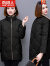 南极人（Nanjiren）时尚品牌白鸭绒羽绒服女2023年新款冬季时尚洋气中年中长款外套女 黑色 S 推荐80-115斤