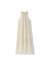 拉夏贝尔（La Chapelle）法式无袖连衣裙女夏季露肩长裙海边度假裙沙滩裙 杏色 XS