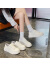 clotho Rennie品牌小白鞋女百搭2024年最新款夏季厚底增高休闲舒适两穿松糕板鞋 白色【升级版】 38