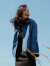AIGLE艾高女GORE-TEX防风防雨透汽UPF50+户外休闲夹克冲锋衣 灰蓝青色 AF881 S