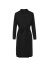 朗姿设计感ol风气质显瘦西装裙冬季新款法式长袖高级感连衣裙 黑色 XXL