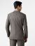 威可多（VICUTU）男士西服舒适百搭纯羊毛结婚西装商务正装外套VBS21112010 棕色 180/100B