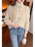 乐钻（LEZUAN）2023秋冬新款时尚感加厚针织开衫设计感长袖洋气毛衣外套 奶茶色（高品质） S