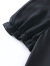 木棉林（mumianlin）黑色显瘦大码胖mm雪纺上衣 夏季气质宽松百搭短袖妈妈休闲t恤衬衫 黑色 XL(建议120-140斤)