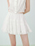 乐町公主蓬蓬短裙24年夏季新款多层下摆蕾丝半身裙俏皮甜美小A裙 白色（现货） L