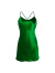 ROSE MOMENT简约圆领大露背性感纯色中款吊裙 A22118 绿色 XS