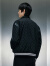 GXG男装 商场同款黑色时尚压花翻领夹克 23年冬季新品GEX12129234 黑色 165/S