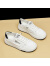 妤遇（YUUZYUUS）品牌一脚蹬女鞋2024年最新款百搭透气防滑平底真皮板鞋小白鞋女 抹茶 36