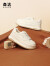 森达女鞋板鞋女2024春季新款商场同款潮流厚底休闲小白鞋SWS01AM4 SWS01米白 39