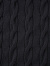 堡狮龙bossini男款秋季新品休闲羊毛混纺绞花圆领长袖毛衣针织衫 5000黑色 2XL