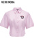 VEROMODA2023新款米妮IP联名可爱少女修身五分衬衫女 良米粉色-A28 155/76A/XS