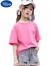 迪士尼（Disney）纯棉女童短袖T恤 2024年夏季新款童装韩版宽松半袖儿童夏装上衣潮 玫粉色-蝴蝶结米奇 140码建议身身高130CM