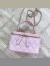 酷奇袋鼠（KUQIDAISHU）2024春夏新款小香风菱格链条盒子包时尚简约单肩斜挎女包包 粉色
