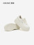 奥康（Aokang）官方女鞋 2024春季新款舒适透气小白鞋百搭日常厚底滑板鞋 米白色 35