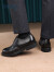 金利来（goldlion）男鞋正装鞋时尚复古雕花皮鞋舒适布洛克鞋G521330062AAA黑色40