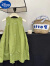 迪士尼（Disney）儿童节礼物女童裙子夏季无袖连衣裙儿童洋气背心裙女孩夏款中长款 绿色 110cm