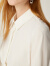 摩萨克（MOISSAC）商场同款2024春新品优雅知性法式通勤衬衣分割白衬衫女MWEC60116 纯白 XS