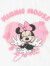 迪士尼（Disney）女童长袖t恤春秋中大童米妮上衣插肩袖纯棉打底衫 甜蜜粉120cm