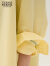 Teenie Weenie小熊女装2024年夏季新款宽松长袖衬衫多巴胺时髦休闲 黄色 155/XS