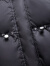 敦奴（DUNNU）2023冬新款茧型羽绒服抽绳长款外套 正黑色 M