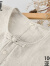 皮尔卡丹中式亚麻T恤男短袖夏季宽松唐装圆领上衣套头棉麻中国风薄款透气 亚麻色 3XL建议146-160斤