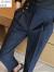 FIRS JEANS杉杉高腰西裤男秋季新款高级感休闲垂感直筒商务西装长裤 黑色 29 （105-115斤）