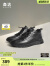 森达（SENDA）户外休闲靴男冬季新款商场同款运动风休闲短靴1FB01DD3 黑色单里 39
