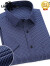 老爷车（LAOYECHE）高端夏季短袖衬衫男商务休闲职业装格子半袖上衣男士薄款工装上衣 深蓝色条纹D1913 40