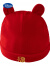 迪士尼（Disney）婴儿帽子春秋冬季宝宝纯棉胎帽新生儿初生儿大红色帽子满月周岁帽 大红色 帽子 0-1岁 x 均码