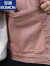 罗蒙（ROMON）美式复古粉色牛仔夹克外套男2024春秋季新款时髦男士上衣潮牌茄克 粉色 M 建议体重120-140