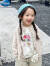 迪士尼（Disney）儿童针织毛衣外套春装2024新款女小童上衣春装女童洋气开衫韩版潮 粉色 130