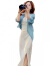 浪莎（LangSha）2024防晒设计新款夏季衬衫小众显瘦气质后背系带开叉防晒衣女 白色 L