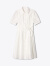 诗篇（PSALTER）专选2024夏新款天丝莱赛尔镂空刺绣泡泡袖衬衫裙连衣裙 米白色 38