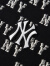 美职棒（MLB）官方 短袖女2024夏季新款NY满印老花男女同款衣服夏装时尚圆领T恤 纽约洋基队/黑色 S 165/88A