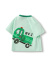 巴拉巴拉男童短袖儿童t恤宝宝上衣新款夏装童装纯棉卡通衣服 粉绿-恐龙消防车40363 90cm