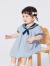 巴拉巴拉婴儿宝宝连衣裙女童学院风公主裙儿童裙子2024夏装童装潮 灰蓝80208 80cm