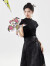 艾珠儿（Aizhuer）马面裙全套新中式连衣裙2024年夏季新款女装国风改良旗袍汉服裙子 上衣+马面裙 M