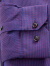 罗蒙（ROMON）春秋季男士长袖衬衫纯棉磨毛紫色商务休闲中年爸爸装宽松大码上衣 深紫色 38